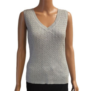 𝅺Woman's V neck cable tank (code-P141)